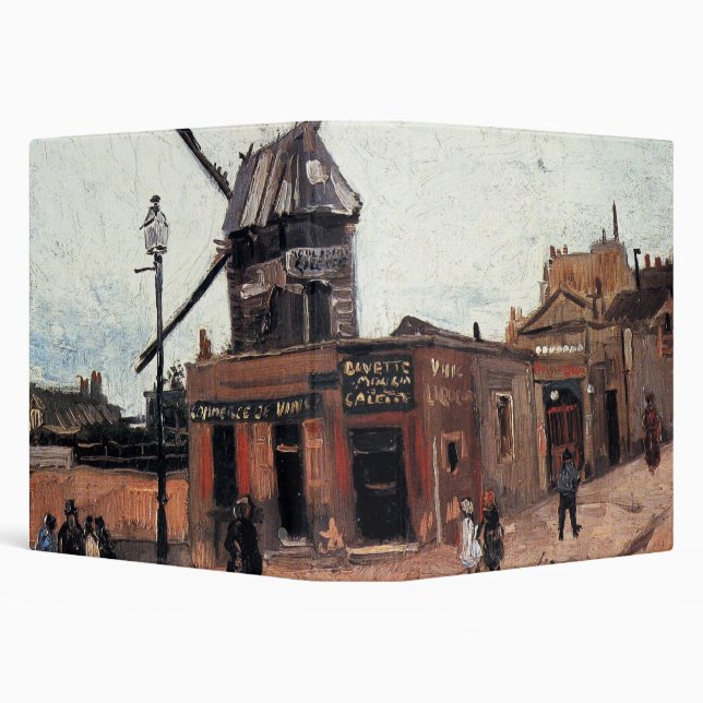 Le Moulin de la Galette by Vincent van Gogh Binder (Background)