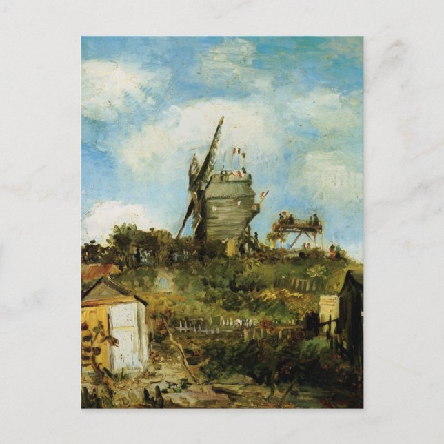 Le Moulin de la Galette by Vincent van Gogh Postcard (Front)