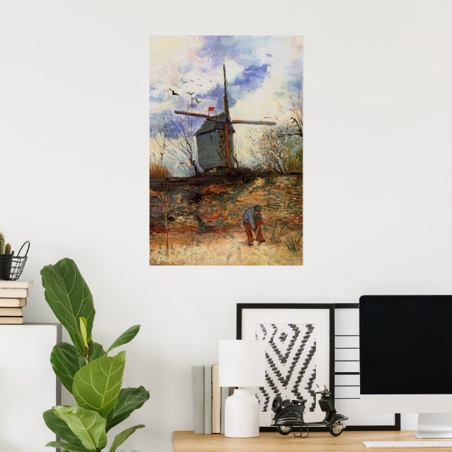 Le Moulin de la Galette by Vincent van Gogh Poster (Home Office)