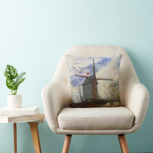 Le Moulin de la Galette by Vincent van Gogh Throw Pillow
