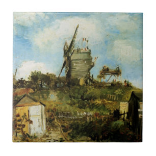 Le Moulin de la Galette by Vincent van Gogh Tile