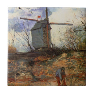 Le Moulin de la Galette by Vincent van Gogh Tile