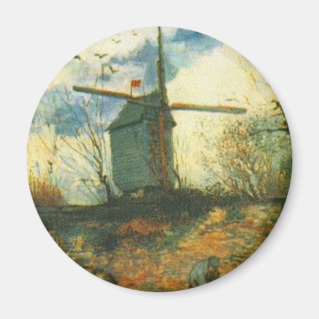 Le Moulin de la Galette Van Gogh Magnet (Front)