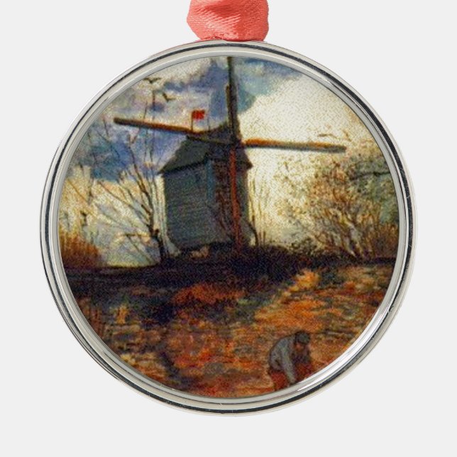 Le Moulin de la Galette Van Gogh Metal Ornament (Front)