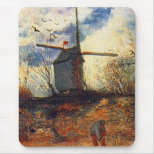 Le Moulin de la Galette Van Gogh Mouse Pad