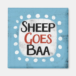 Le mouton va à Baa Réfrigérateur Magnet
