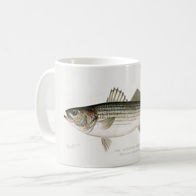Le Mug du Pêcheur de Bar Rayé (Devant gauche)