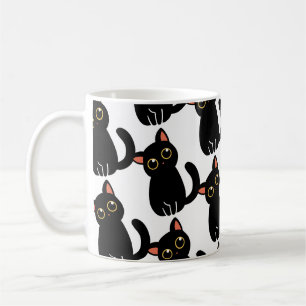 Le mug le plus mignon de chat noir, un cadeau pour