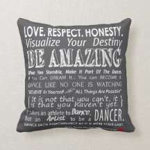 Le mur de Carrie du coussin inspiré de citations