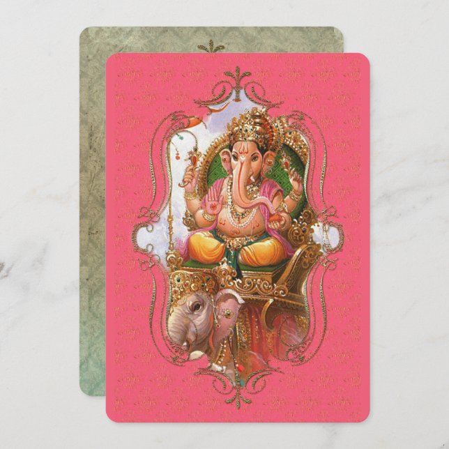 Le Mystique De L'Inde 23 - Carte De Voeux (Devant / Derrière)