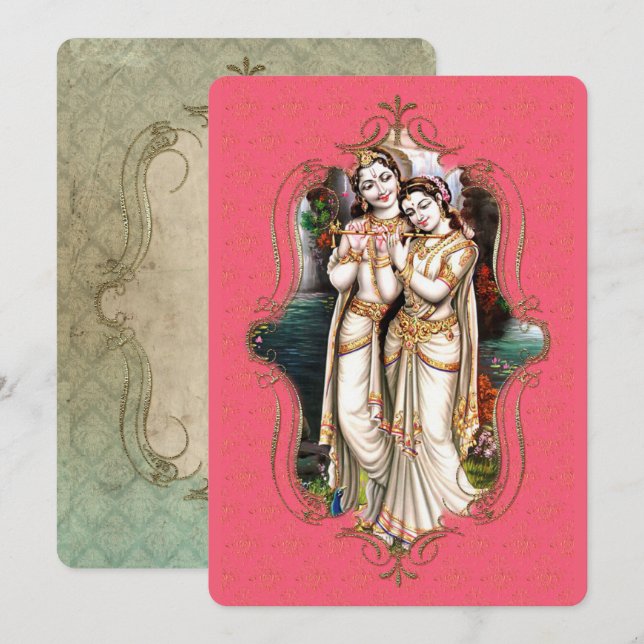 Le Mystique De L'Inde 26 - Carte De Voeux (Devant / Derrière)