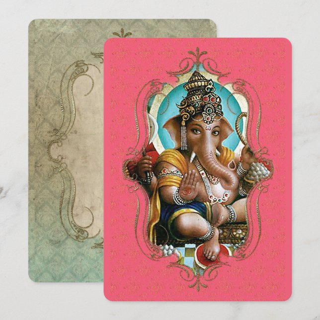 Le Mystique De L'Inde 29 - Carte De Voeux (Devant / Derrière)