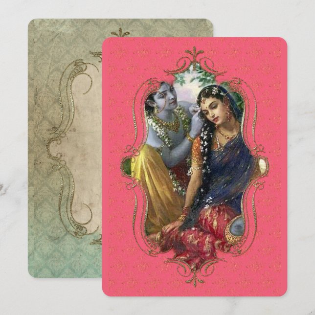 Le Mystique De L'Inde 38 - Carte De Voeux (Devant / Derrière)