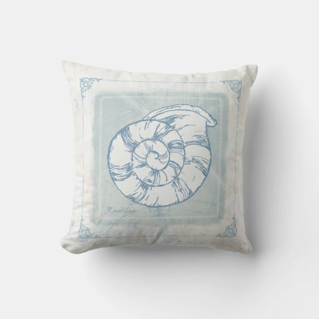 Le Nautilus Shell échouent le coussin de style de (Recto)