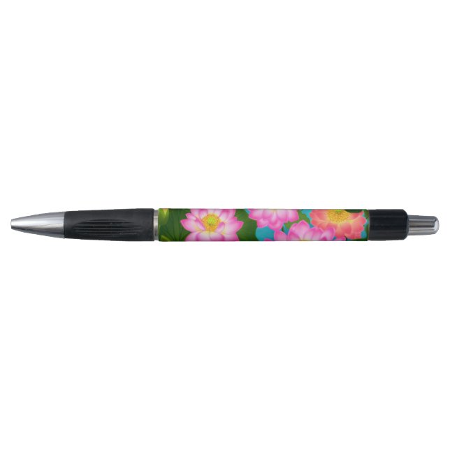 Le nénuphar rose de Lotus fleurit le stylo (Devant)
