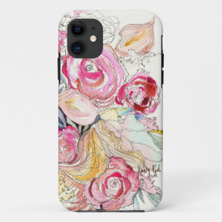 Le néon fleurit coque iphone