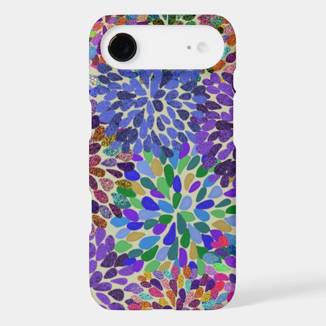 Le néon fleurit le coque iphone (Verso)
