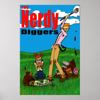Le Nerdy Diggers - Logo Standard - Poster 24x36