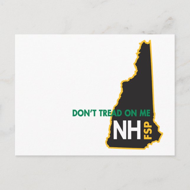 Le NH ne marchent pas sur moi la carte postale (Devant)