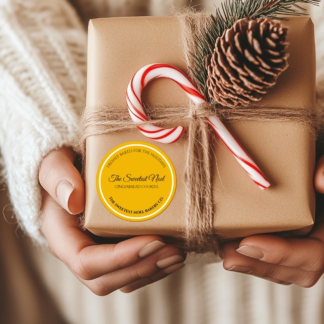 Le Noel le plus doux Élégant Étiquette de cuisson  (Créateur téléchargé)