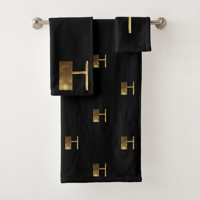 Le noir et l'or du monogramme H semblent la (En situation)