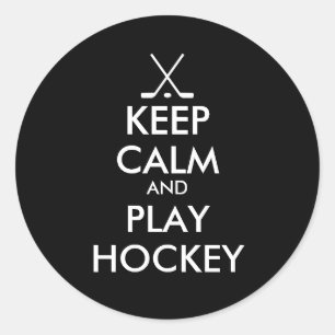 Le noir gardent des autocollants d'hockey de calme