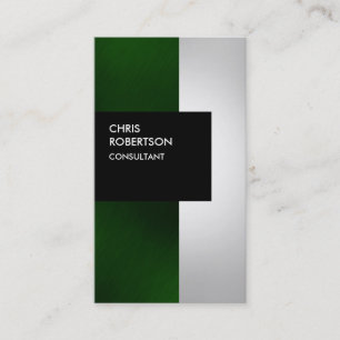 Le noir gris vert coloré barre le carte de visite