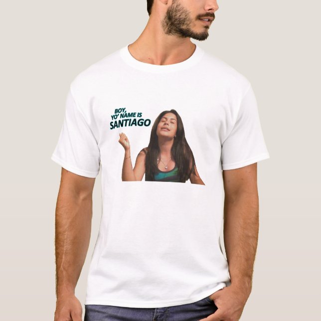 Le nom de Yo de garçon est T-shirt de Santiago (Devant)