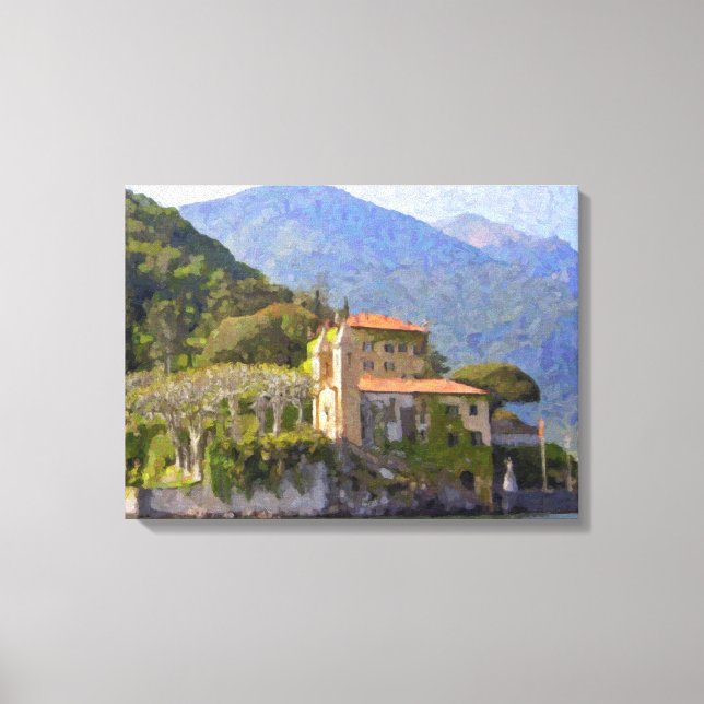 Le nord de la toile enveloppée par Bellagio de (Recto)