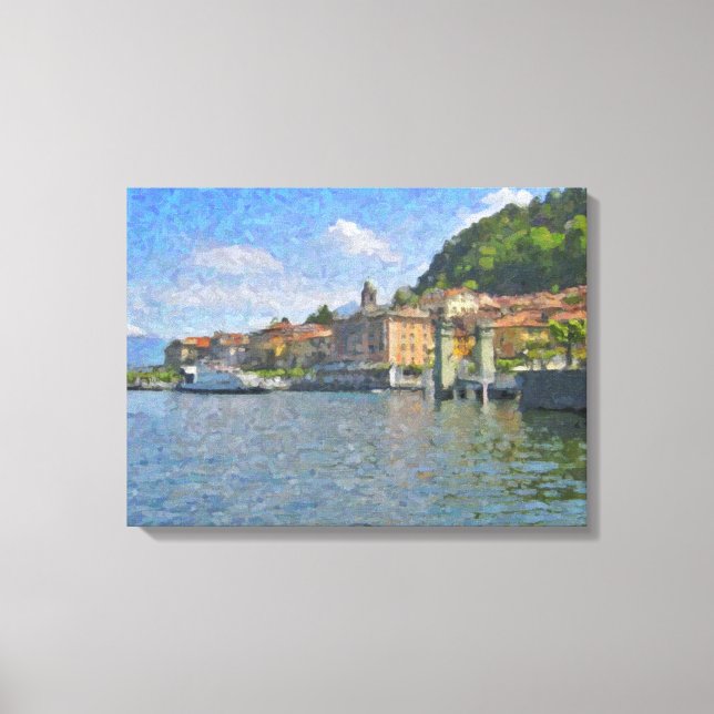 Le nord de la toile enveloppée par Bellagio de (Recto)