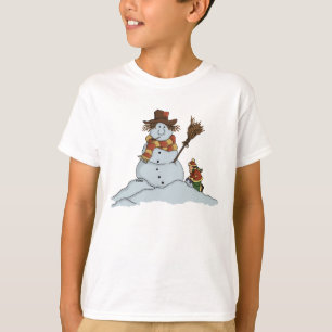 le nouveau bonhomme de neige badine le T-shirt