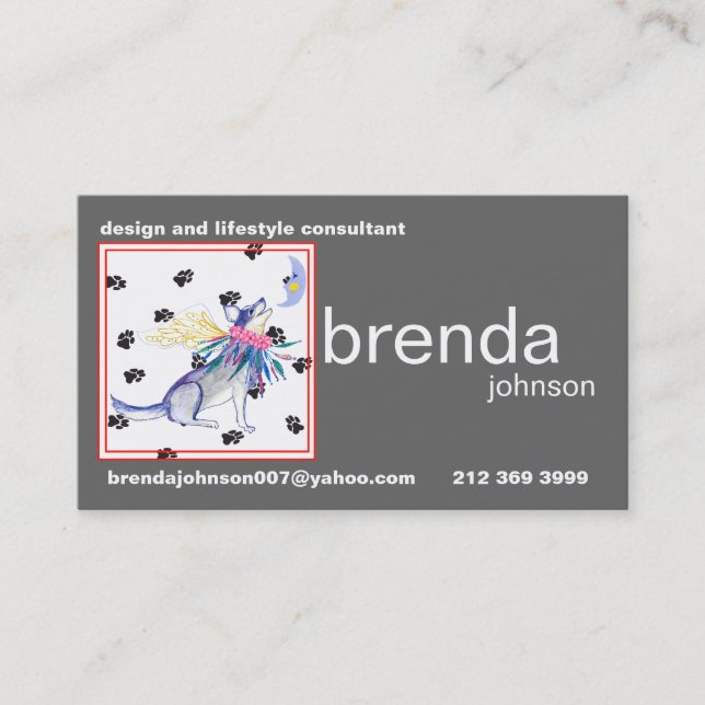 Le nouveau carte de visite de Brenda (Devant)
