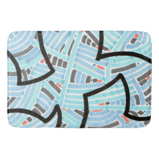 Le nuage emprisonne le tapis de bain