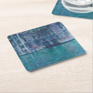 Le palais da Mula Claude Monet Square Paper Coaster