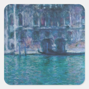 Le palais da Mula Claude Monet Square Sticker