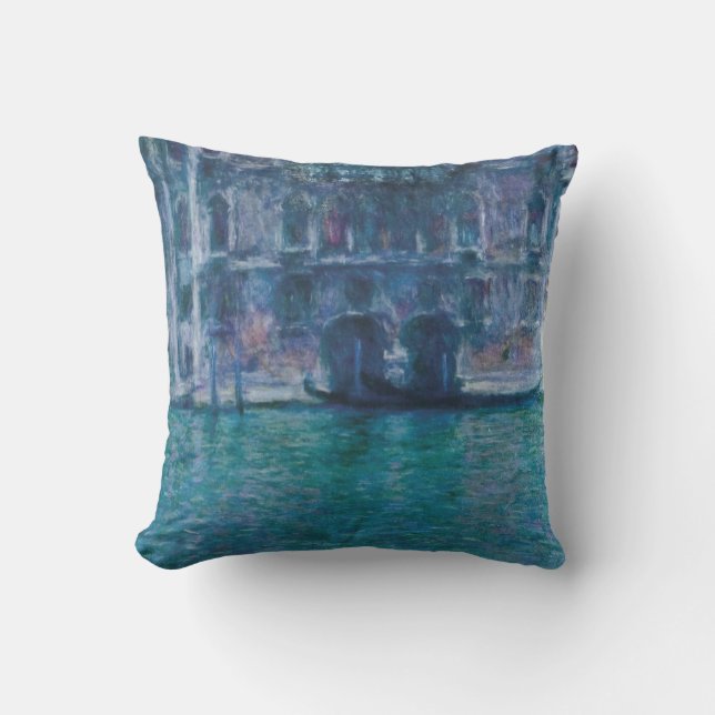 Le palais da Mula Claude Monet Throw Pillow (Front)