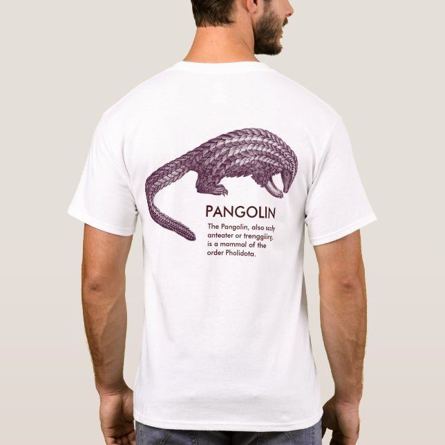 Le Pangolin étrange, avec la définition, T-shirt (Dos)
