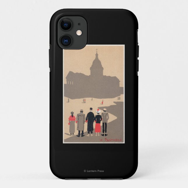 Le Pantheon Art Deco SceneParis, France Case-Mate iPhone Case (Back)
