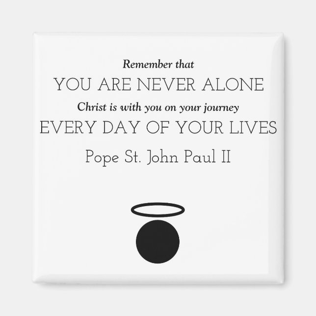 Le Pape Jean-Paul II Cite le Magnet (Devant)