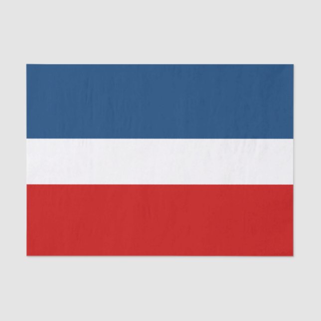 Le papier de soie de la soie 10lb blanc et bleu (Recto)