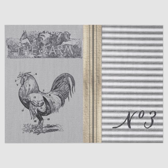 Le papier de soie de soie de coutil de ferme (Recto)