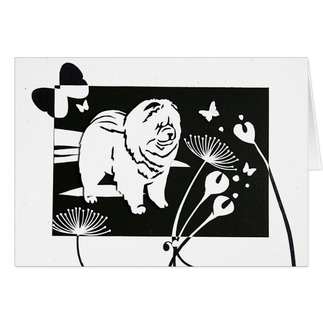 Le PAPILLON MET EN PLACE le papercut de bouffe (Devant horizontal)