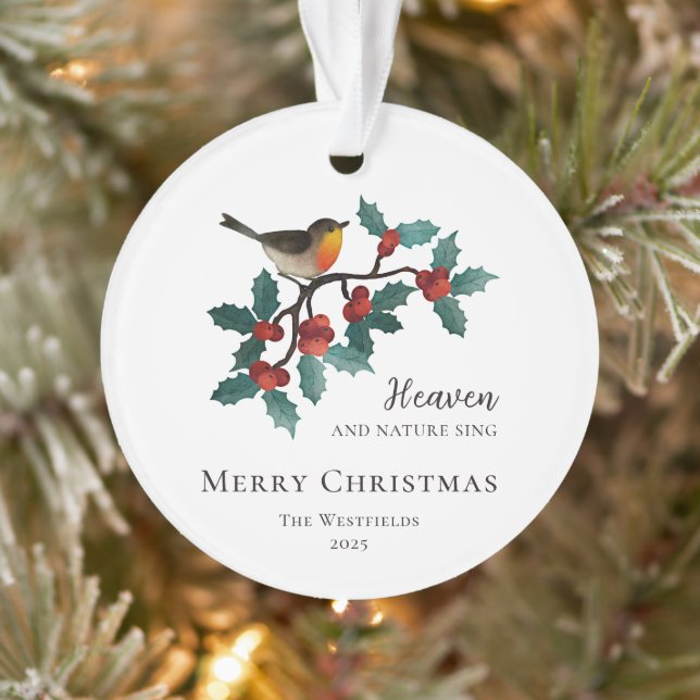 Le paradis et la nature chantent l'oiseau à Noël s (Arbre)