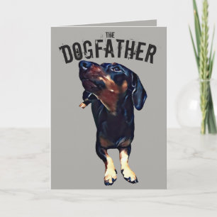 'Le Parrain Chien' Carte de la Fête des Pères pour