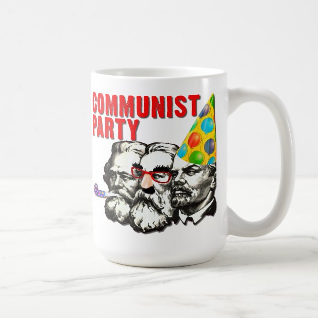 Le parti communiste charrient la tasse drôle (Droite)