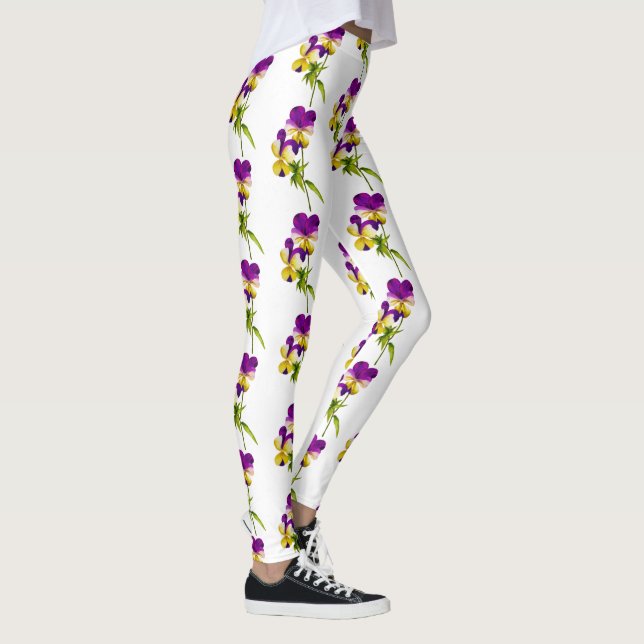 'Le Parti du Pansy' sur les Leggings (Droite)