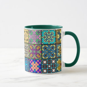 Le patchwork ajuste la tasse