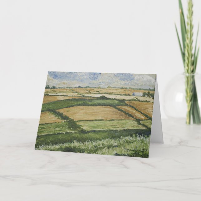 Le patchwork met en place la carte de voeux (Devant)