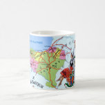 Le Pays Basque Mug<br><div class="desc">A colourfully illustrated vintage map of the Basque region of Spain repurposed on a mug or glassware.</div>