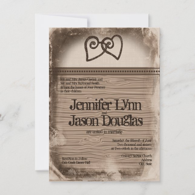 Le pays rustique et les invitations aux mariages (Devant)